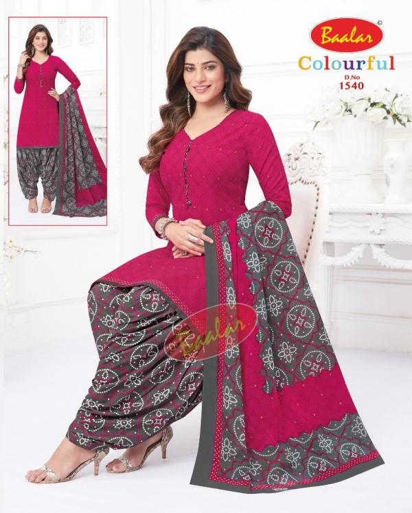 Baalar Colourful Vol-15 Cotton Designer Readymade Suit